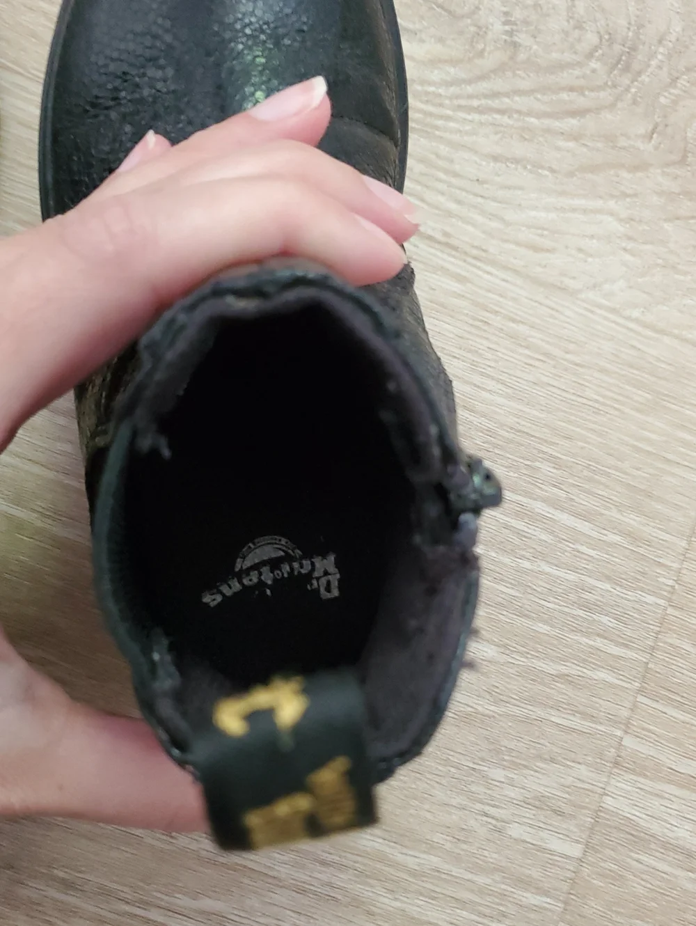 Dr. Martens Toddler Black Chelsea Boots Elastic Zip Sz9